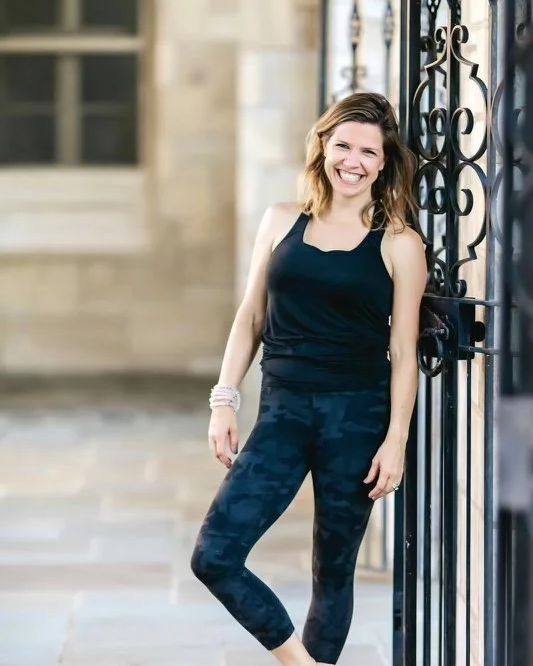 Portrait of Jennefer Gribble, teacher at The Yoga Loft in Wake Forest