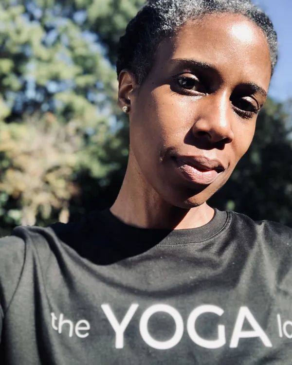 Portrait of Nicole Bayer, teacher at The Yoga Loft in Wake Forest